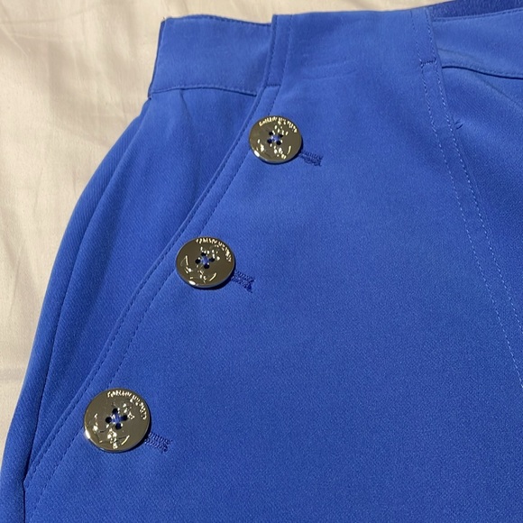 Tommy  Hilfiger Tailored Women’s Sailor-Button Wide Leg Pants 16 / Blue - Picture 1 of 13